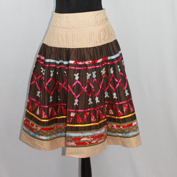 Neiman Marcus Exclusive Colorful Skirt Size 4 - Picture 3 of 6